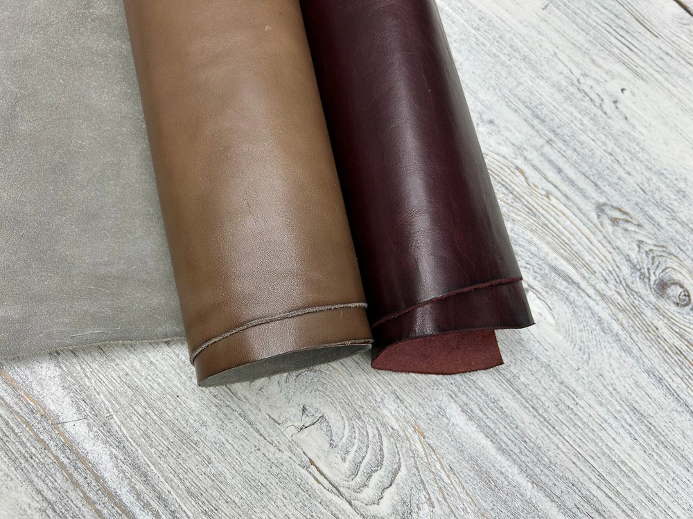 Лот Ecopell Bordo+Beige (1,0-1,2 мм), натуральная кожа
