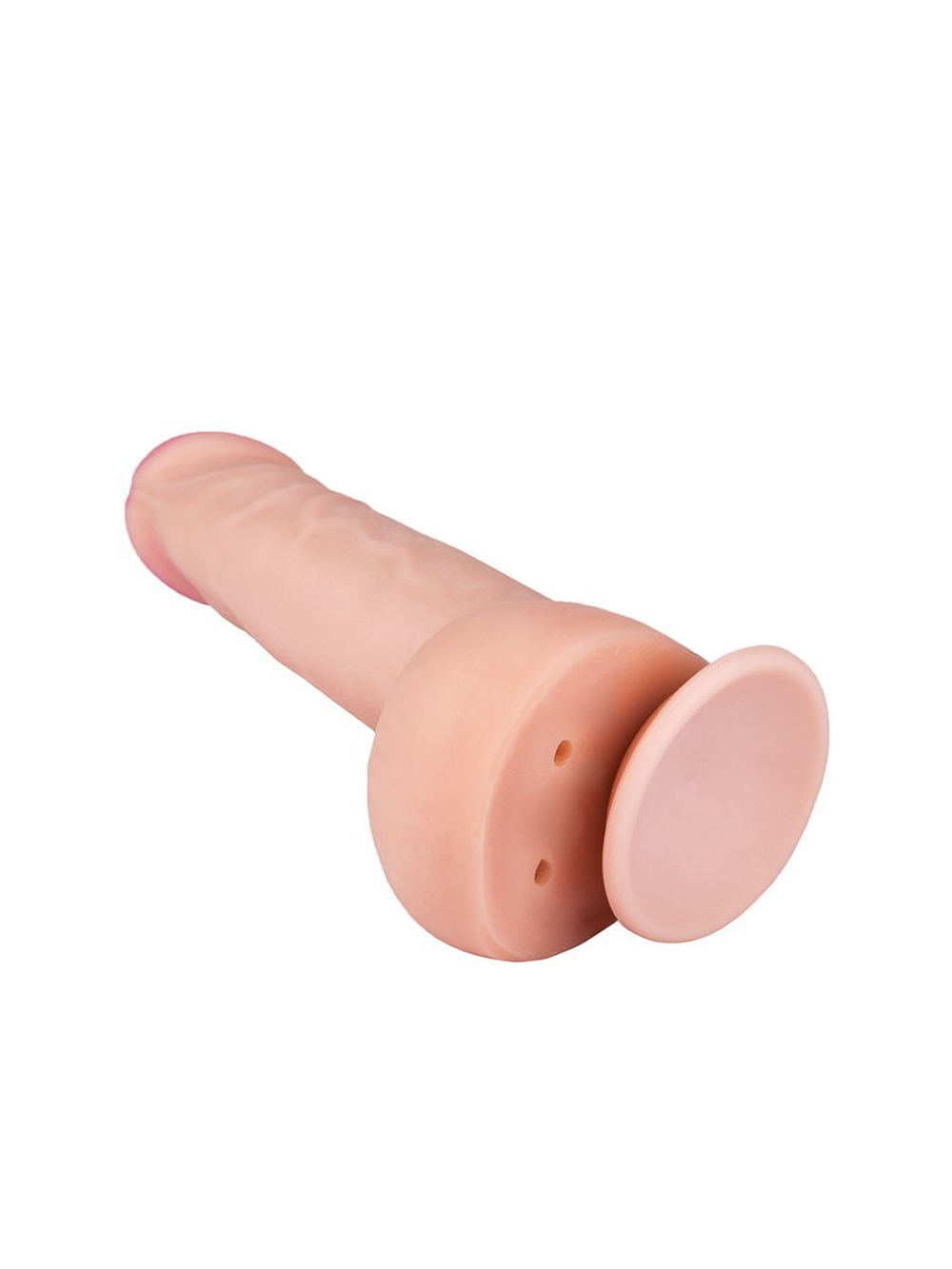 Фаллоимитатор на присоске средних размеров - 21 см. (Цвет: телесный)