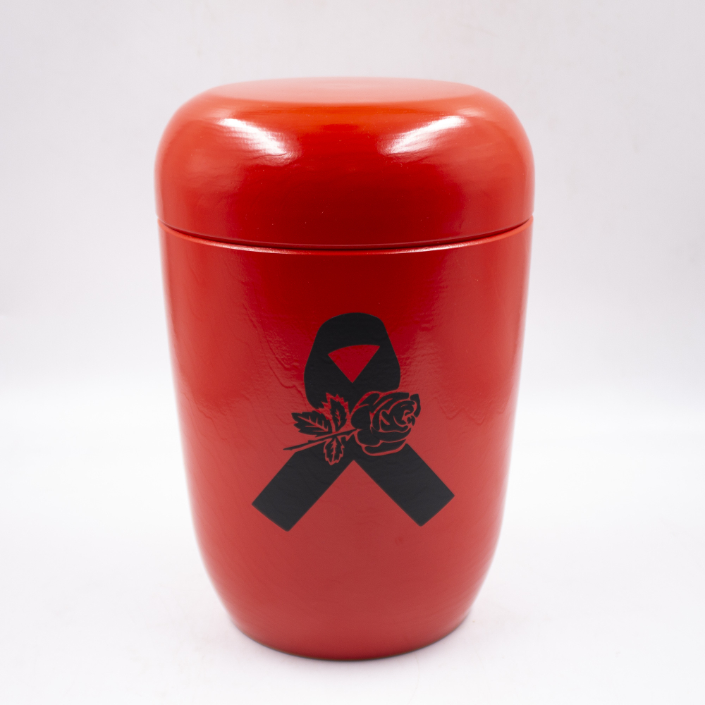 Урна биоразлагаемая «Камелия» красная