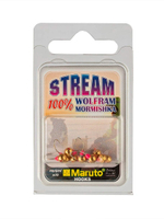 Мормышка Helios вольфрамовая Полусфера с отверстием 4мм 0,45гр Go с кембриком фосфорная (MW-3640C-GO)