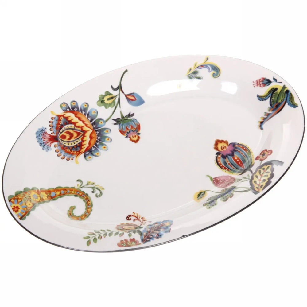 Блюдо керамическое «Paradise flowers» 31*21,5*2,7см
