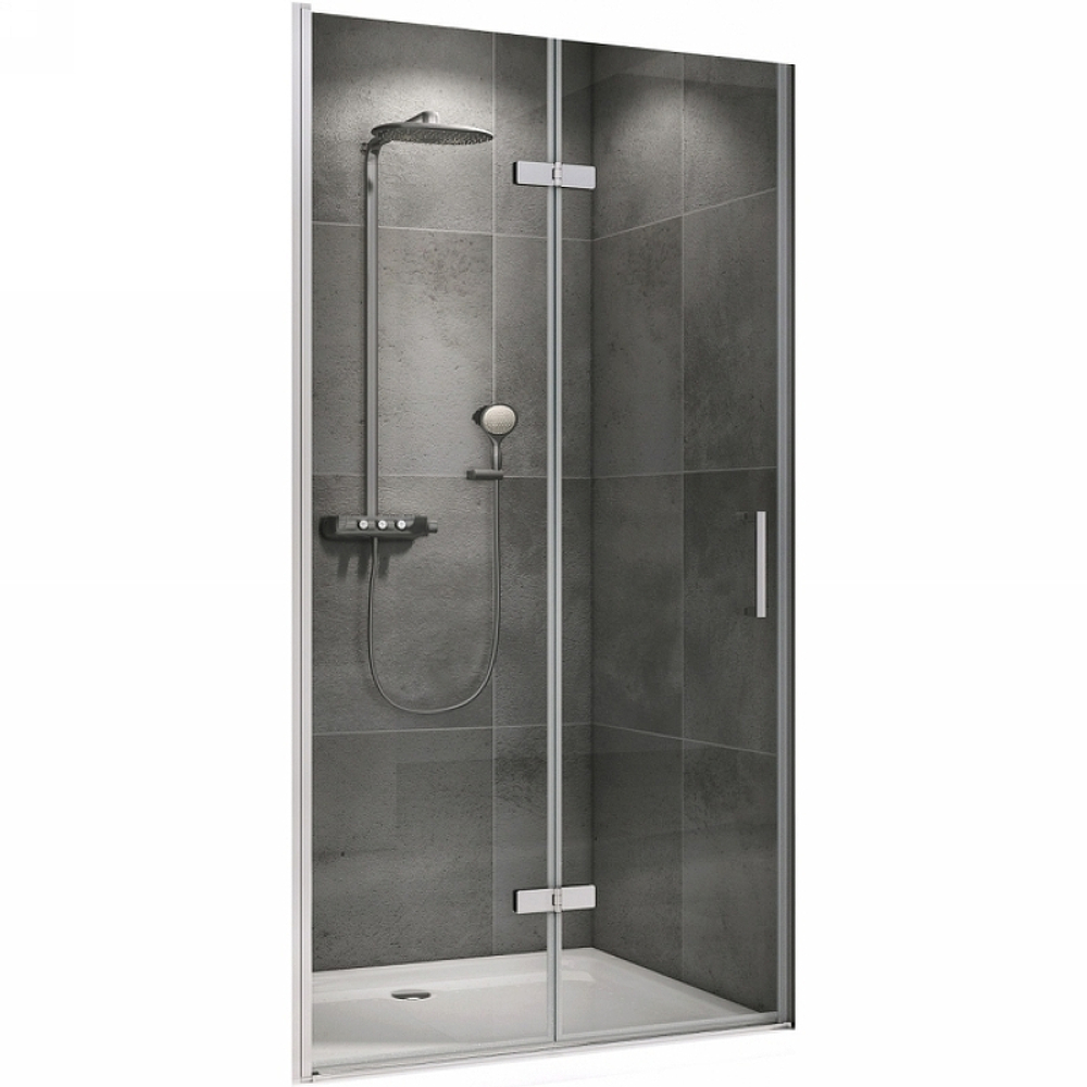 Душевая дверь Abber Zart 70 AG08070P профиль Хром стекло прозрачное