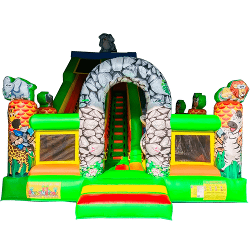 Коммерческий надувной батут «Слоник и друзья», 7*5*6 м