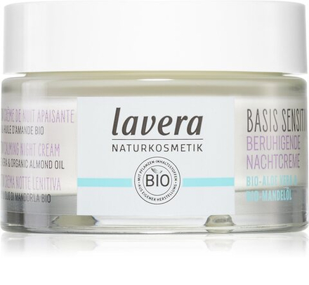 Lavera Basis Sensitiv - успокаивающий ночной крем без отдушек /   50  ml  / GTIN 4021457652495