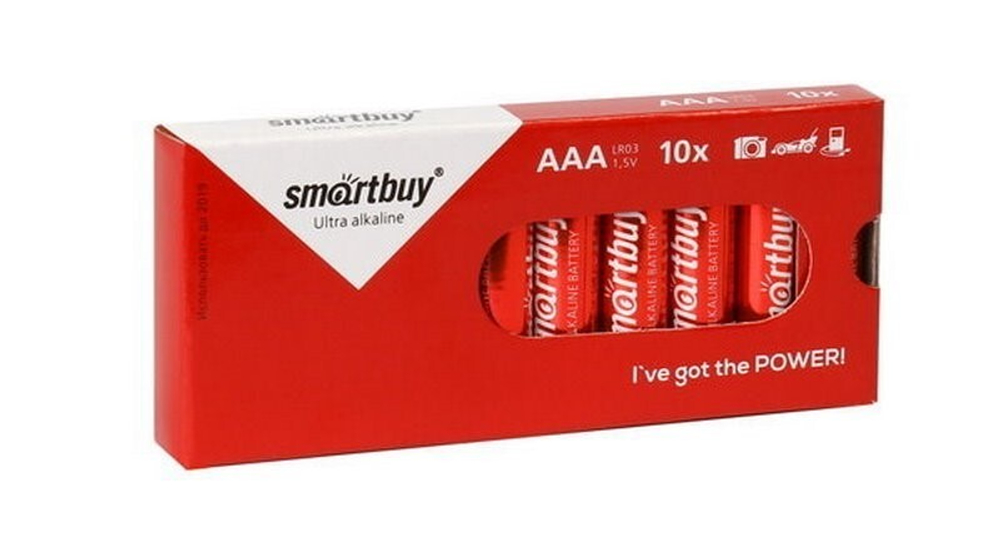 Батарейка Smartbuy LR03/10B box ААА (SBBA-3A10BX)