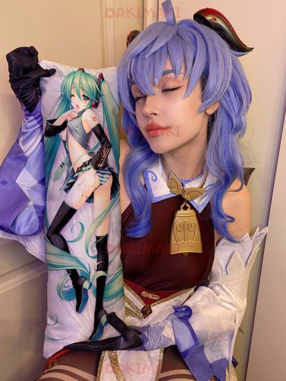 Мини дакимакура Мику Хацунэ из Вокалоид арт. M0817, 60х20 см