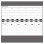 Планинг недатированный Би-Джи Синий, гребень,285*100мм, 56л