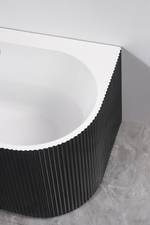 Ванна акриловая Azario LAGO BLANCO BLACK 170х75 пристенная (AZ-6724-1CLB 17075)