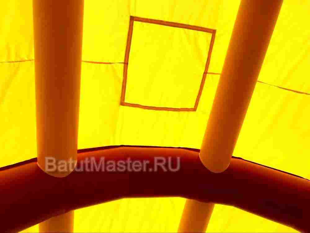 Надувной батут "Зверята с крышей" 10*7*6 м