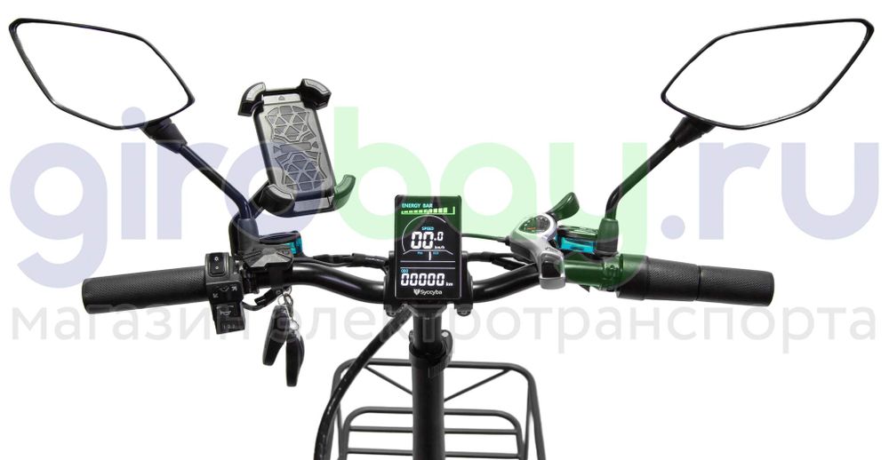 Электровелосипед Syccyba F11 Pro Dual 48V/23Ah (полный привод) - Синий обод фото №9