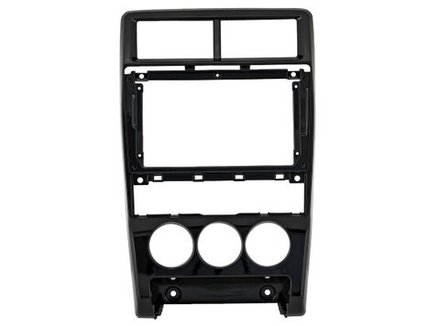Комплект рамки с разъёмами 9" Lada Priora 2013-2018 большая кнопки снизу [F5] - Car-Smart 9707F5