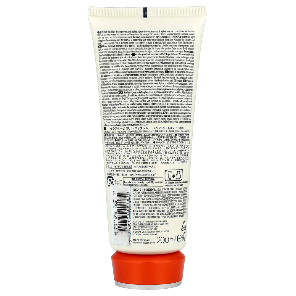 Kerastase, Nutritive, невероятно легкое питательное средство для нормальных и слегка сухих волос, 200 мл (6,8 жидк. Унции)