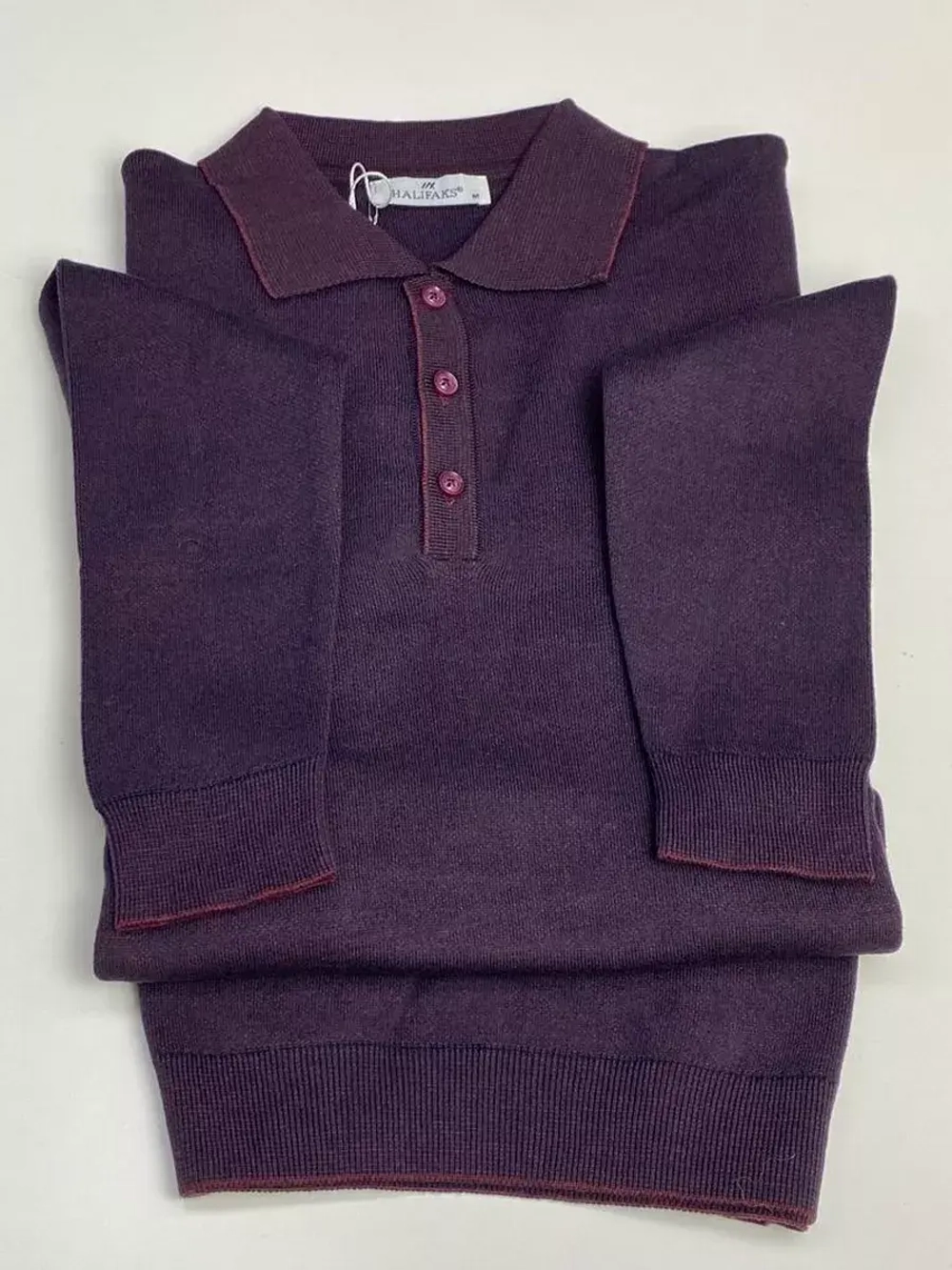 Лонгслив мужской,Поло с длинным рукавом