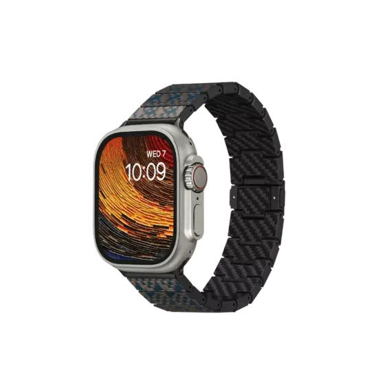 Хромированный ремешок Pitaka Dreamland для Apple Watch (лестница / мозаика)