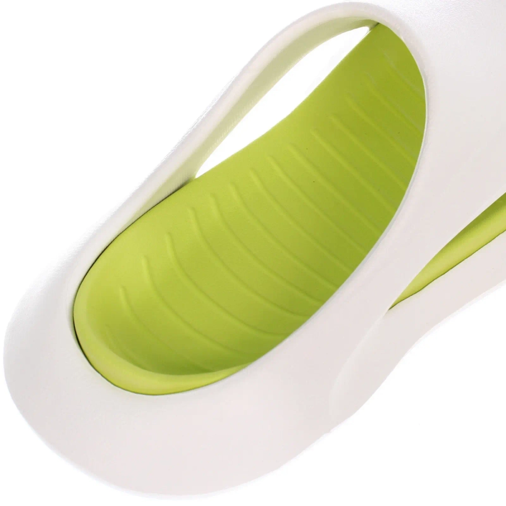 Шлепанцы мужские «PRIME», цвет белый, зеленая стелька, р-р 42-43