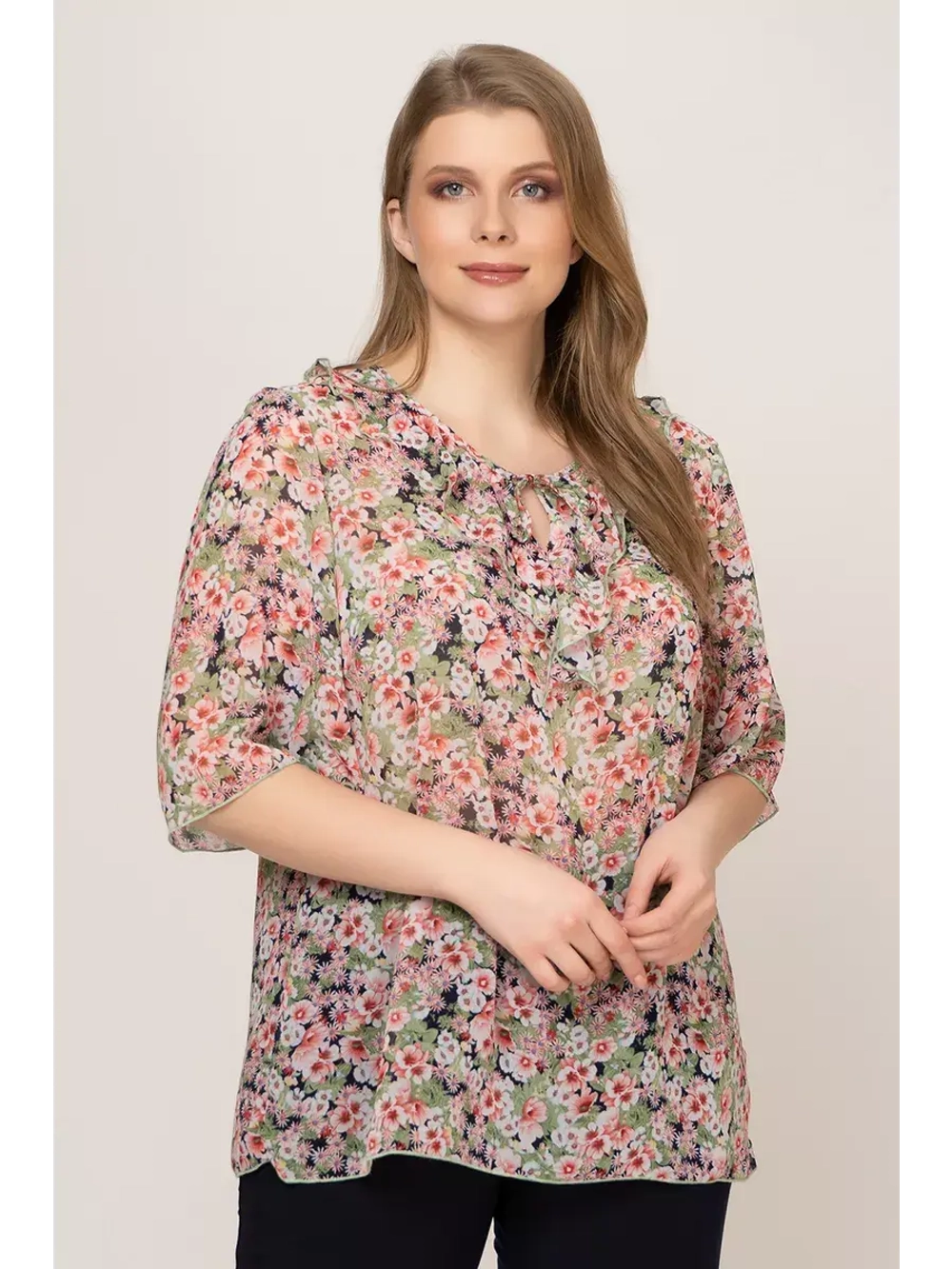 Блузка летняя шифоновая