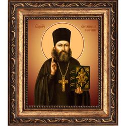 Серапион (Черных) Амурский, священномученик. Икона на холсте.