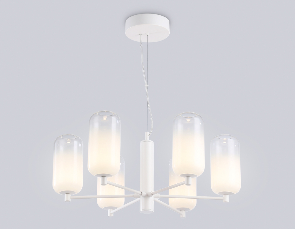 Светильник светодиодный подвесной LH11107/6 WH белый 24W 3000K D630*280