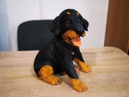 Собака Ротвеллер маленький (полистоун)