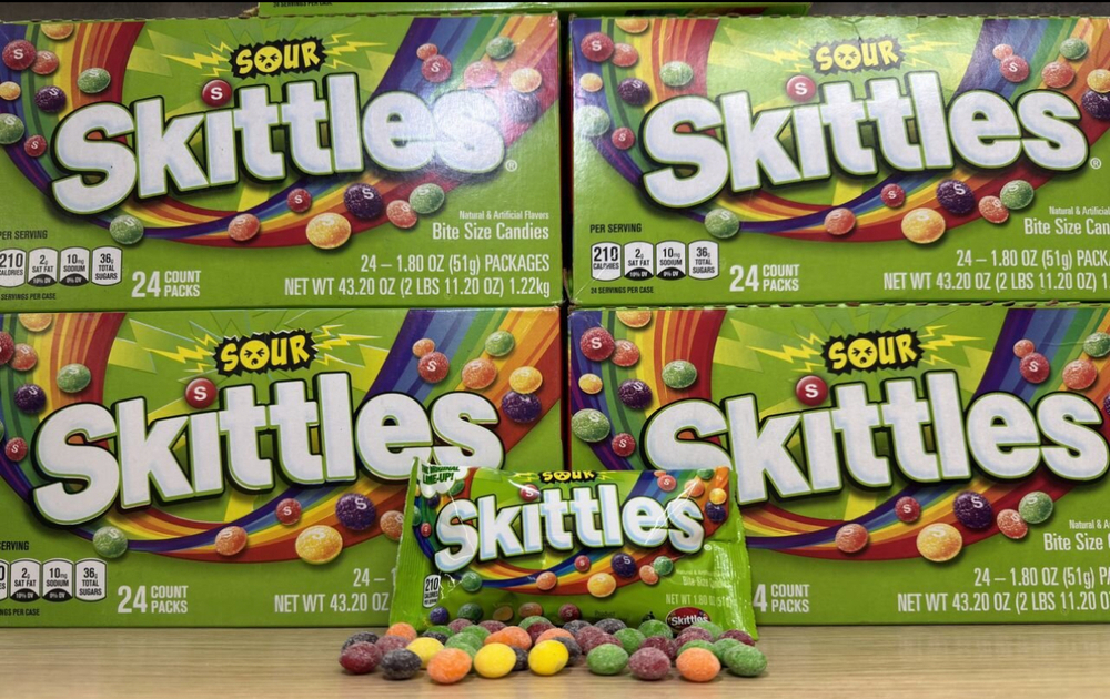 Skittles в кислой обсыпке . Сша
