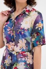 Платье-рубашка Джорджия (46-56) Serenada цветы (Акция)