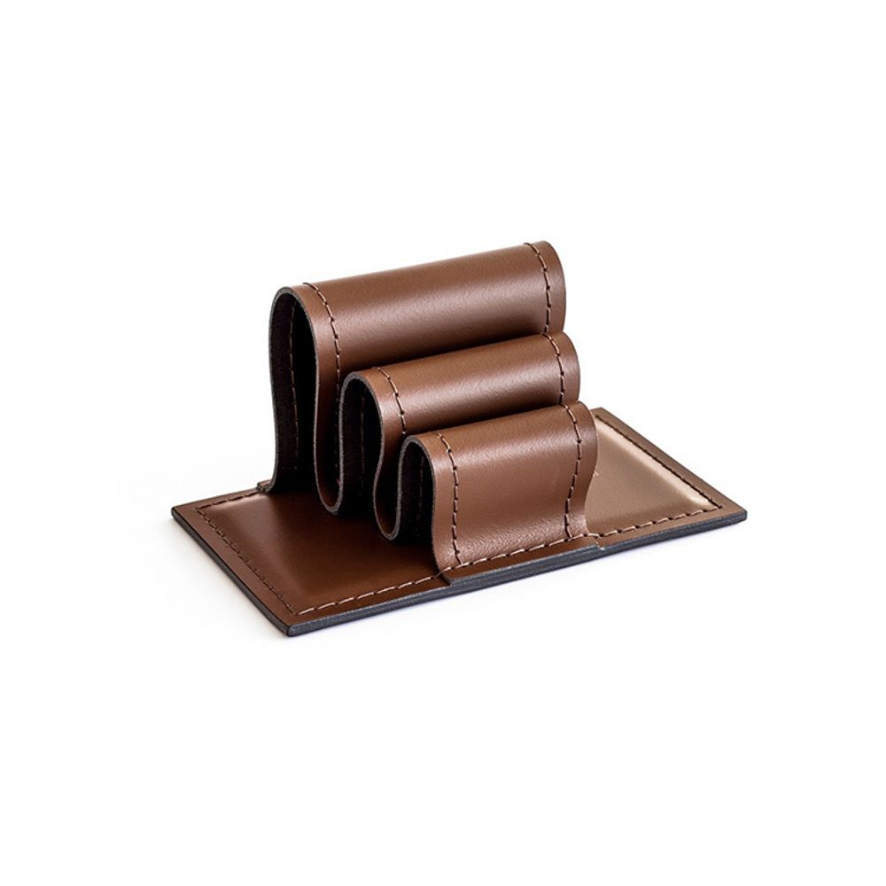 Визитница из двухслойной кожи Cuoietto с металлической вставкой 155*85*80 (CHBCMet155-85-80) 8