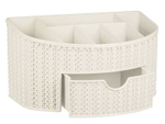 Органайзер "Вязание" с ящиком (белый ротанг)