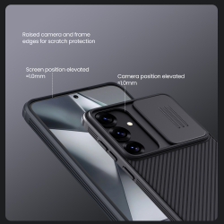 Чехол от Nillkin с встроенным магнитом для смартфона Samsung Galaxy S25+ Плюс, серия CamShield Pro Magnetic Case
