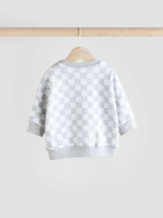 Лонгслив и брюки в комплекте для малышей Next E48-225, Белый, Серый