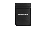 Balenciaga Cash Magnet 2 Card Slots Phone Card Holder Black/White