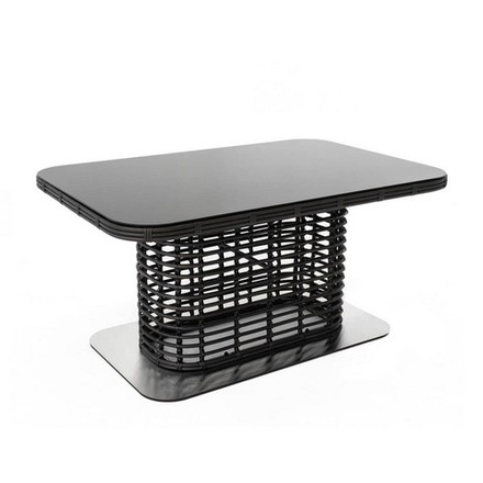 "Блисс" плетеный стол из искусственного ротанга 141х92х75см, цвет бронзовый