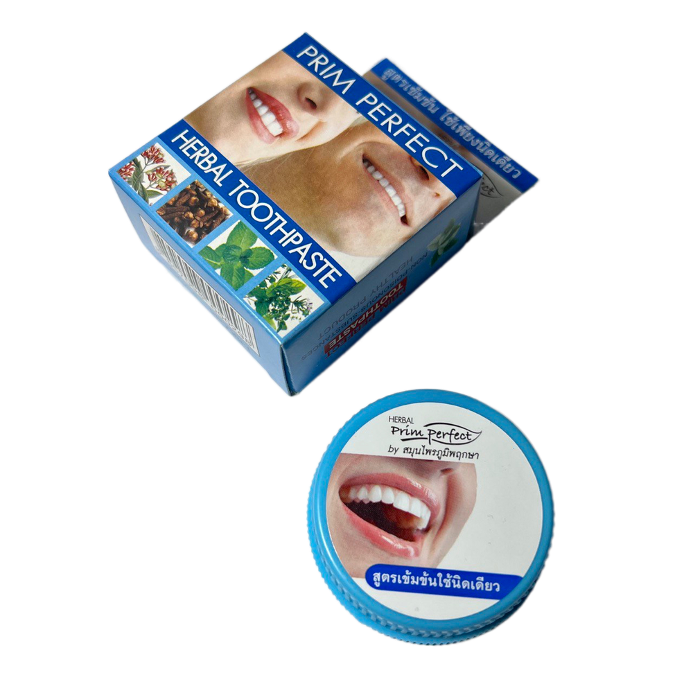 Зубная паста Prim Perfect Herbal Toothpaste отбеливающая травяная 25 г