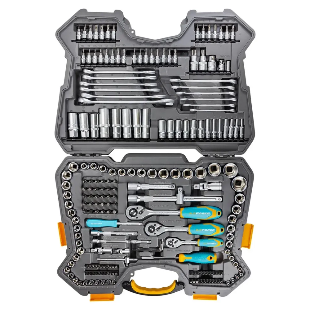 Набор инструментов 216пр. 1/4'', 3/8'', 1/2''(6гр.)(4-32мм) ILOforce IF-38841 EURO