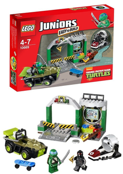 LEGO Juniors: Логово черепашек 10669 — Turtle Lair — Лего Джуниорс Подростки Черепашки-ниндзя