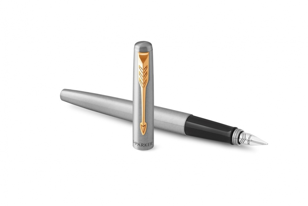 Перьевая ручка Parker Jotter Stainless Steel GT, Mblue