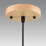 8050/1A SUSPENTIONI LN25 309 дерево/смоки металл/стекло Подвесной светильник E27 1*60W 220V MIRABELA