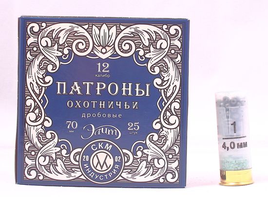 Патрон "СКМ" Элит 12/70 №1 36 гр. Цена за патрон, заказ делается в пачках.