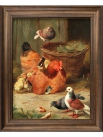 Картина интерьерная на холсте в раме 25*31 см