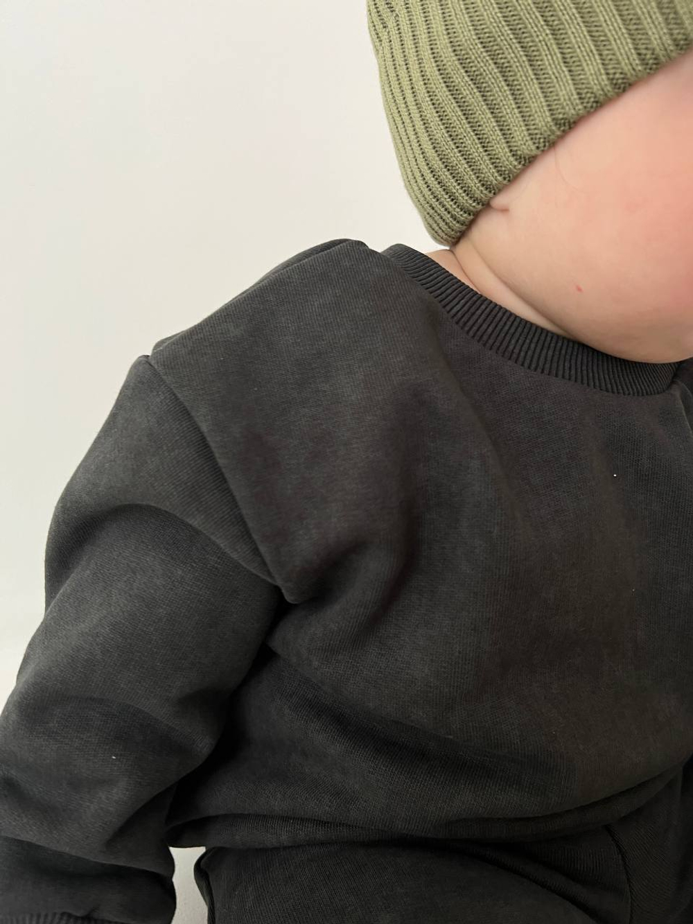 Свитшот + штанишки oversized варенка графит