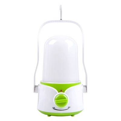 Фонарь кемп, Smartbuy, зар от сет220В, пластик, бело-зеленый, SBF-42-WG