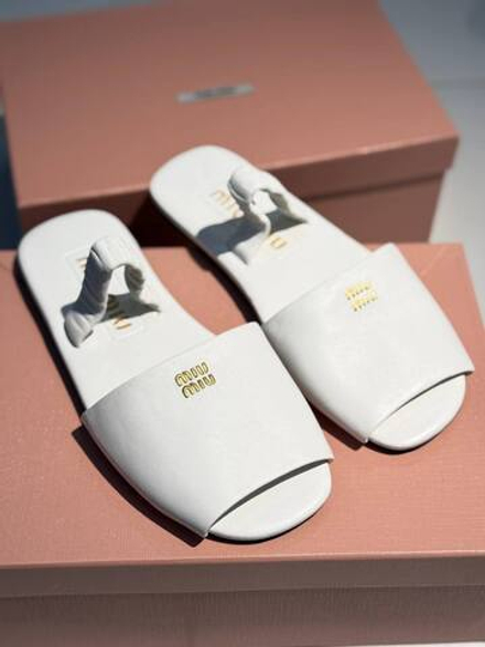 Шлепанцы MIU MIU