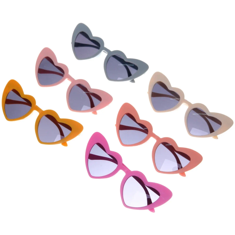 Очки солнцезащитные детские «ЛЕТОЗДЕСЬ», сердечки, микс 6 цветов