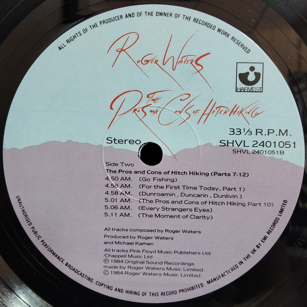 Roger Waters / The Pros And Cons Of Hitch Hiking (LP)