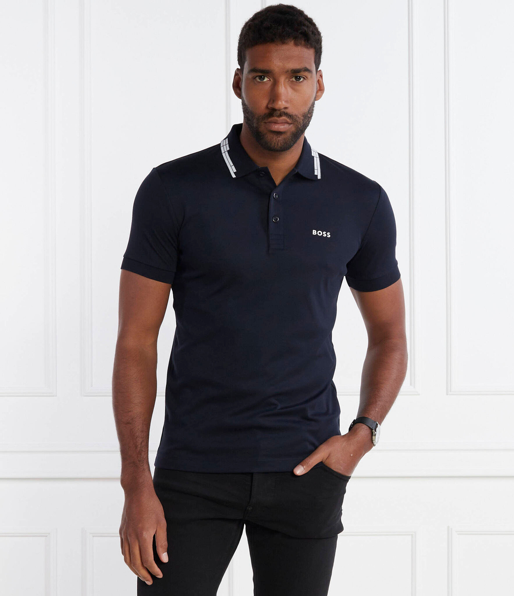 Поло Paule BOSS GREEN - темно-синий(50506180)