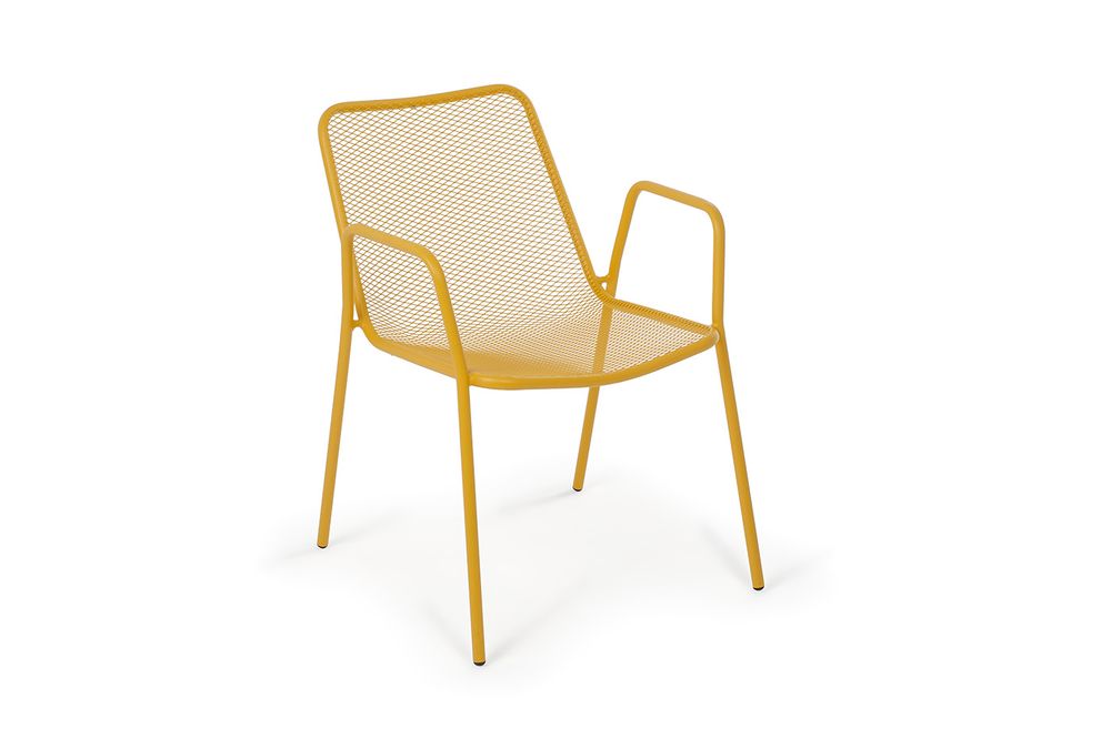 "Зевс" стул стальной, цвет желтый