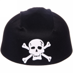 Шляпа-бандана карнавальная «Пират» черный с белым