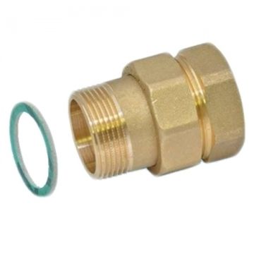 Разъёмное соединение американка Stout 1"1/4 НР/ВР прямое с плоским уплотнением SFT-0044-000114