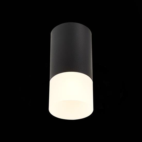 ST100.412.01 Светильник потолочный Черный GU10 1*50W IP20 D64xH131 220V Без ламп Накладные светильники