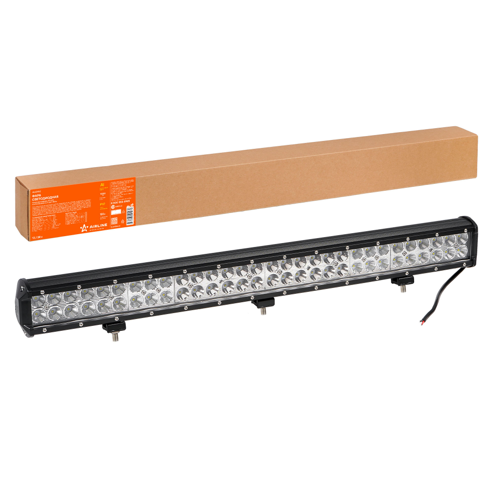 Фара светодиодная Airline (балка) двухрядная 60 LED комбинир. свет 180W (710 х 78 х 65) 12/24V