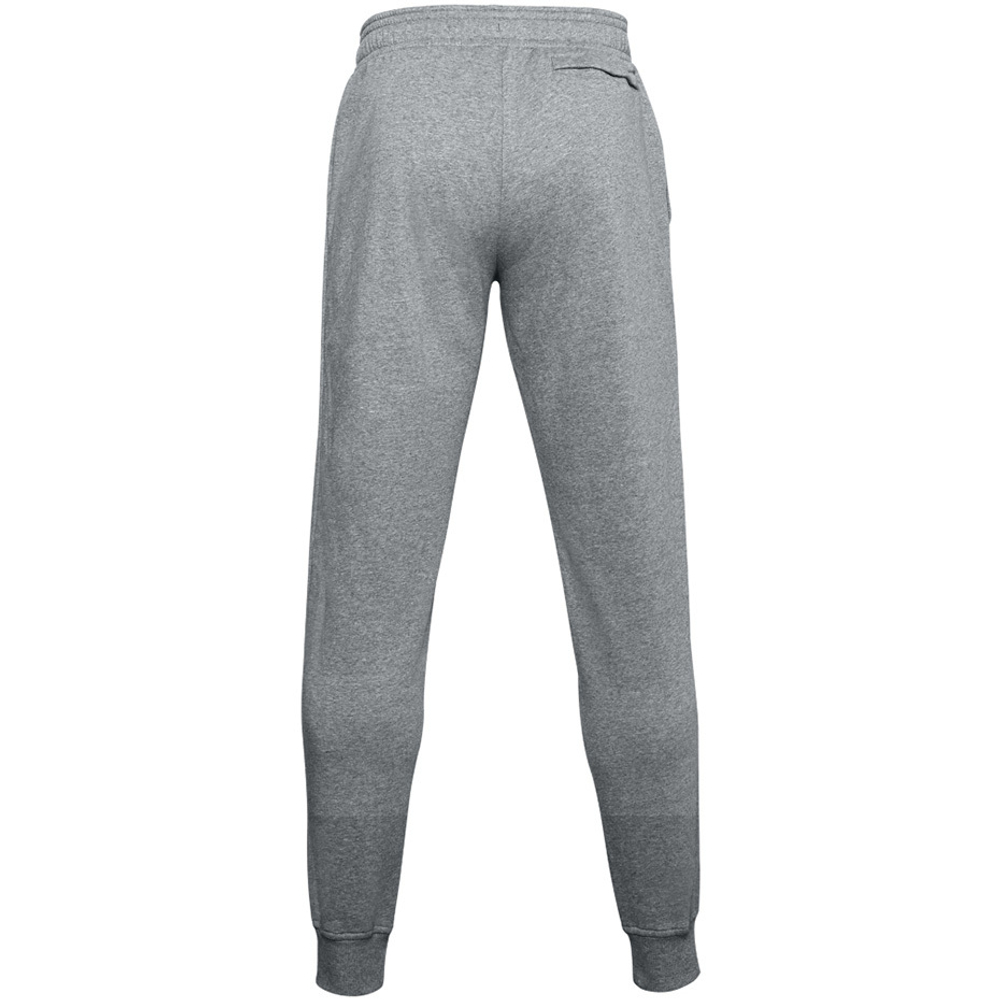 Мужские теннисные штаны Under Armour Rival Fleece Jogger - pitch gray light heather/onyx white